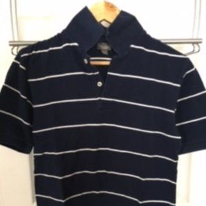 Men's Navy w/White Strip Polo Shirt - sz S